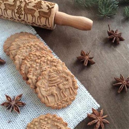 Embossing Rolling Pin For Christmas