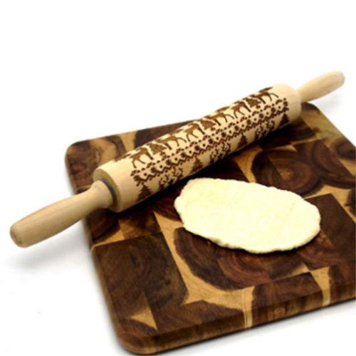 Embossing Rolling Pin For Christmas