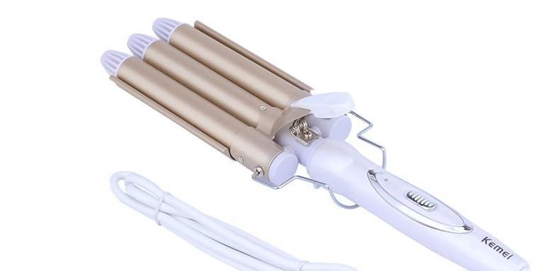 3-Barrel Ceramic Hair Curling Iron