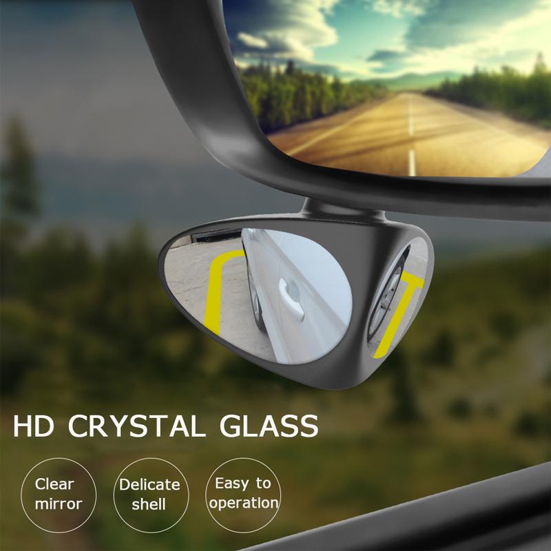 360 Adjustable Wide Angle Blind Spot Car Mirror For Safe Parking