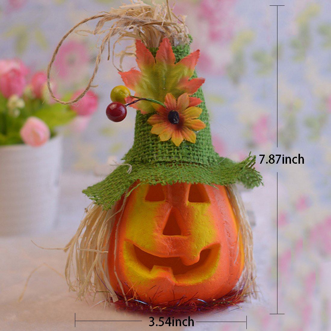 Scarecrow Pumpkin Lantern Halloween Decorations