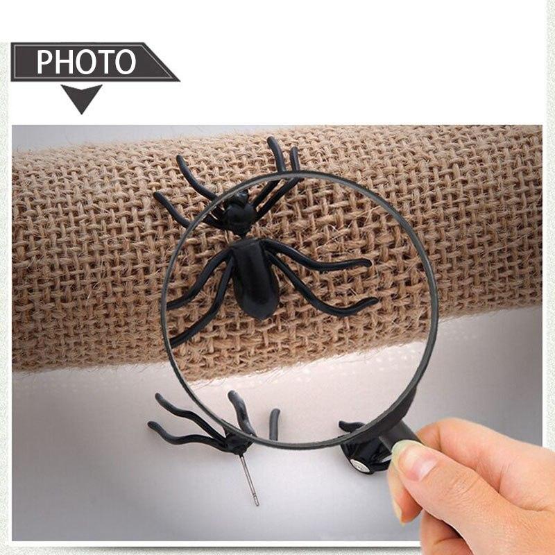 3D Creepy Black Spider Halloween Earring