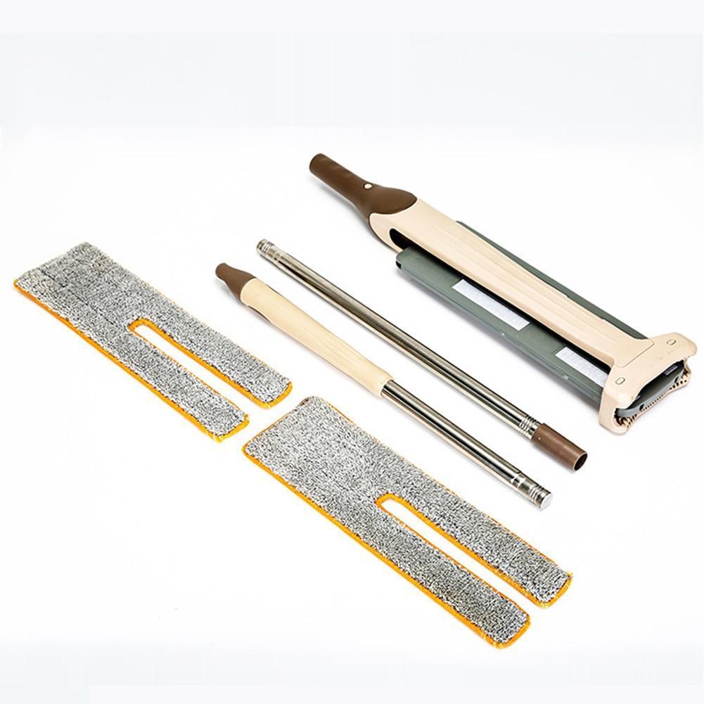 Two-Side Microfiber Mop for 360-Degree, All Types Floor Cleaning