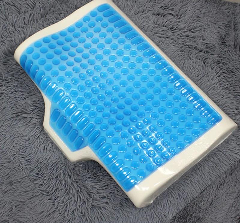 Silicone Gel, Memory Foam Orthopedic Pillow for Neck Pain