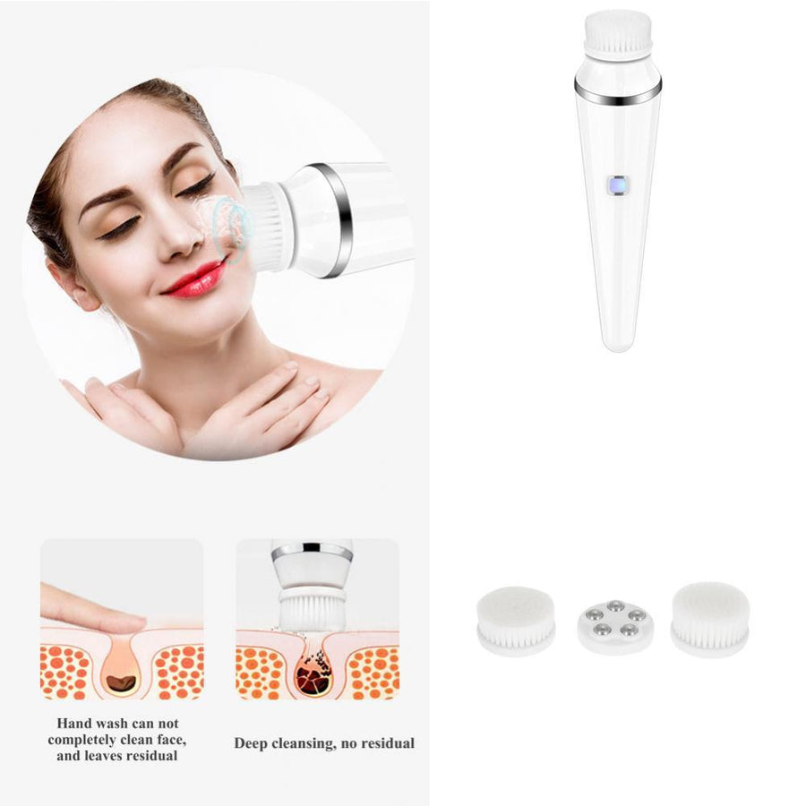 3-in-1 Electronic Pore Cleansing, Exfoliating Facial Massager