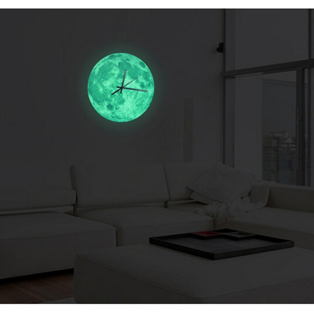 Moon Glow In The Dark Clock