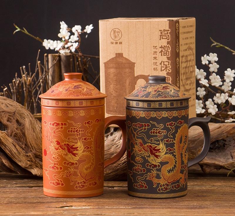 Oriental Ceramic Tea Mug Infuser