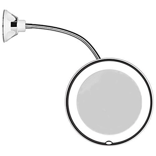 Flexible 10x Magnifying Vanity Mirror With Lights