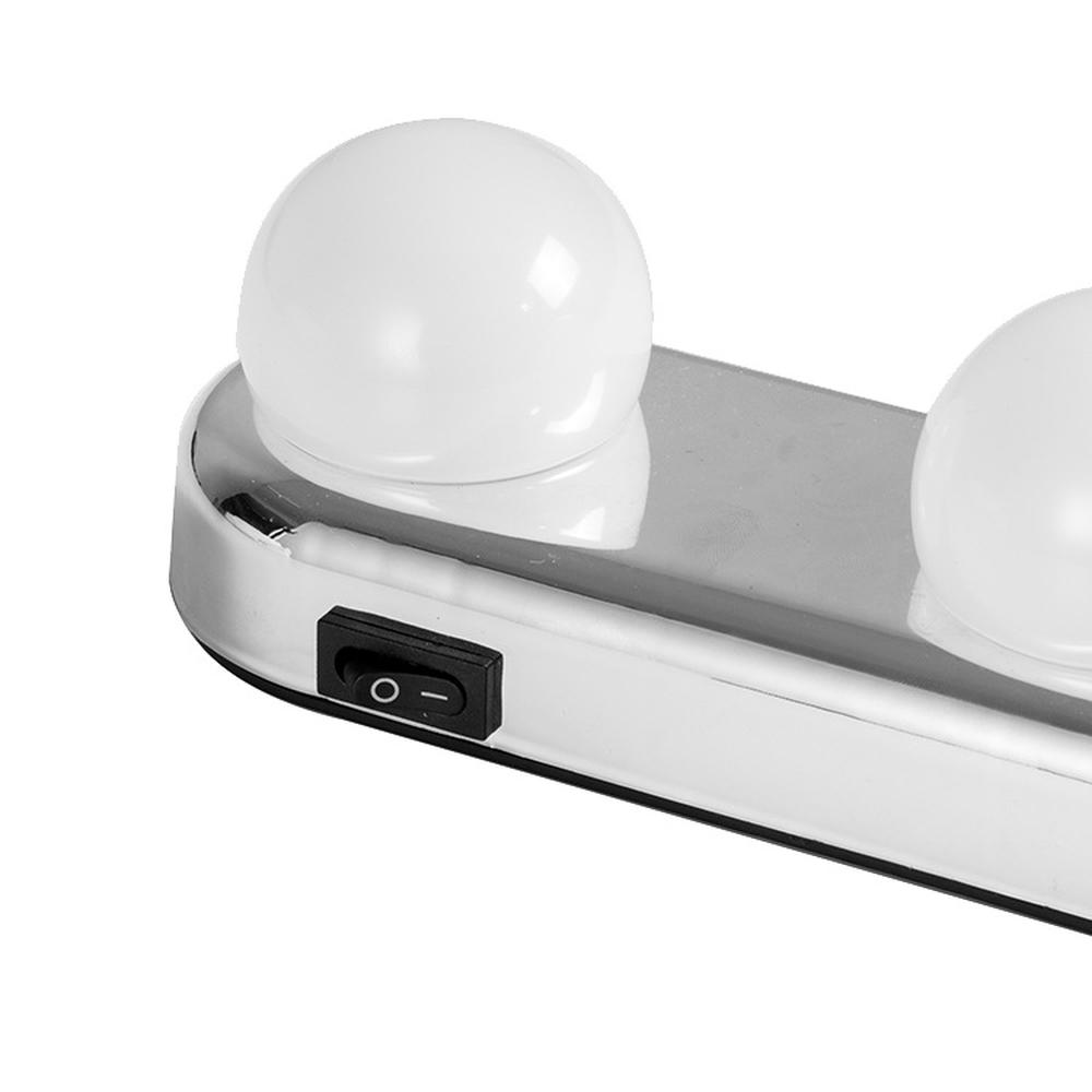 4-Bulb LED Hollywood Makeup Mirror Light