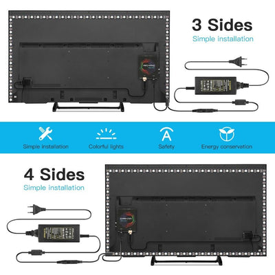 DIY Dream Color Background Lighting Kit for Smart TVs and PC