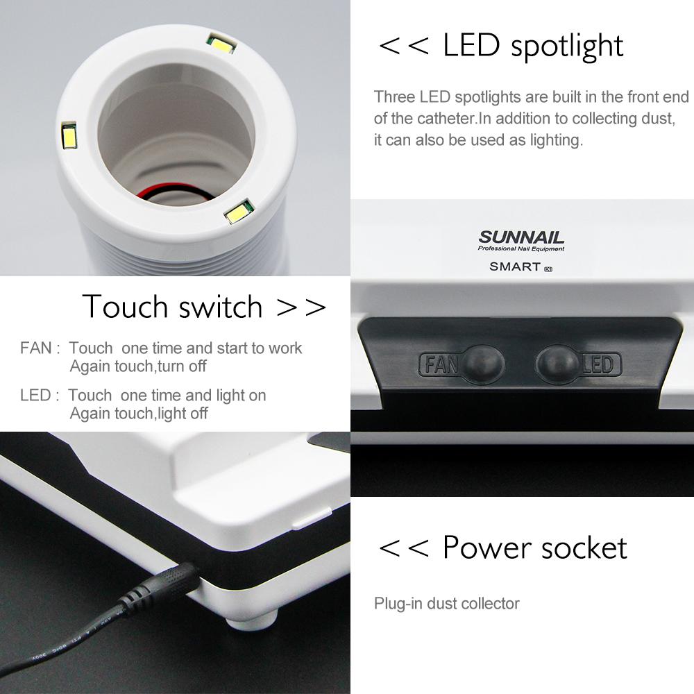 60W Powerful & Quiet Nail Dust Collector