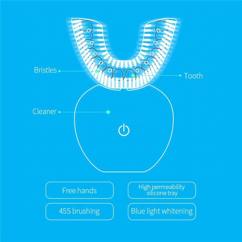 U-shaped Ultrasonic Toothbrush – No Brushing, Clean Teeth