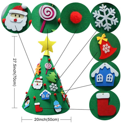 DIY Felt Christmas Tree For Toddlers