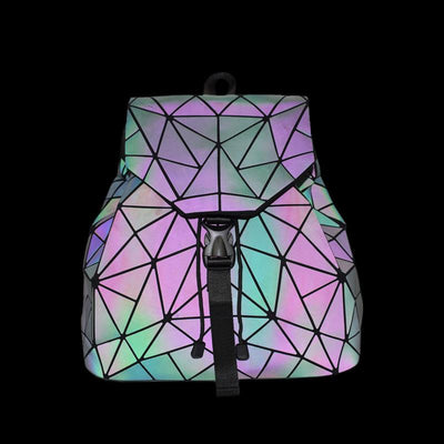 Luminous Folding Female Backpack, Teen School Bag For Girls