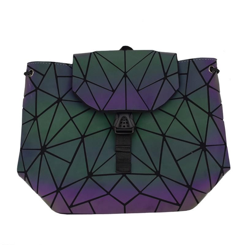 Luminous Folding Female Backpack, Teen School Bag For Girls