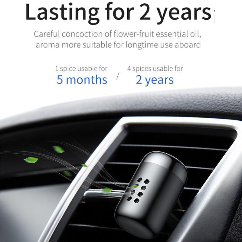 Aromatherapy Car Air Freshener In Matte Aluminium