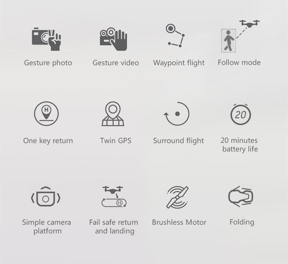 CG033 GPS Altitude Hold Folding Drone With 1080P Camera