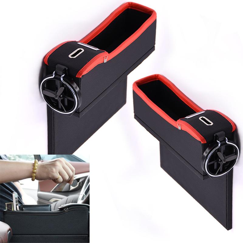 Car Seat Drink Holder, Storage Box For Phone, Card, Coins