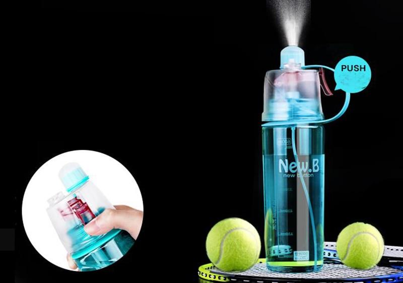 2-in-1 Drinking, Spray Sports Water Bottle