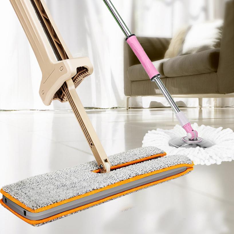 Double Sided Flat Microfiber Mop For Floor