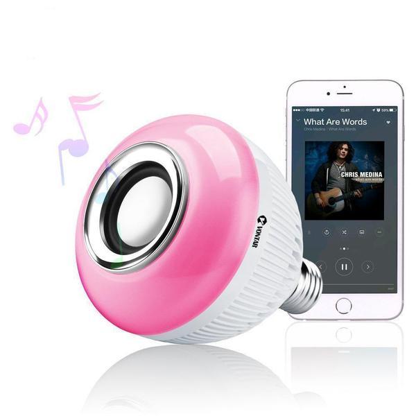 LED Bulb with a Remote Control Bluetooth Speaker