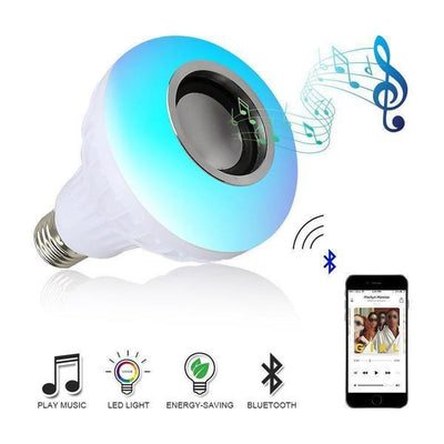 LED Bulb with a Remote Control Bluetooth Speaker