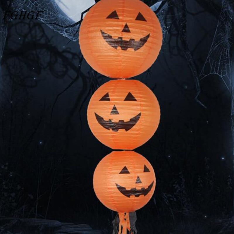 Pumpkin Paper Lantern for Halloween Decorations
