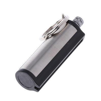 Metal Keychain Lighter With Permanent Match