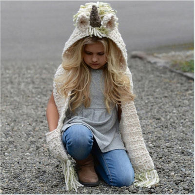 Unicorn Crochet Hat For Kids