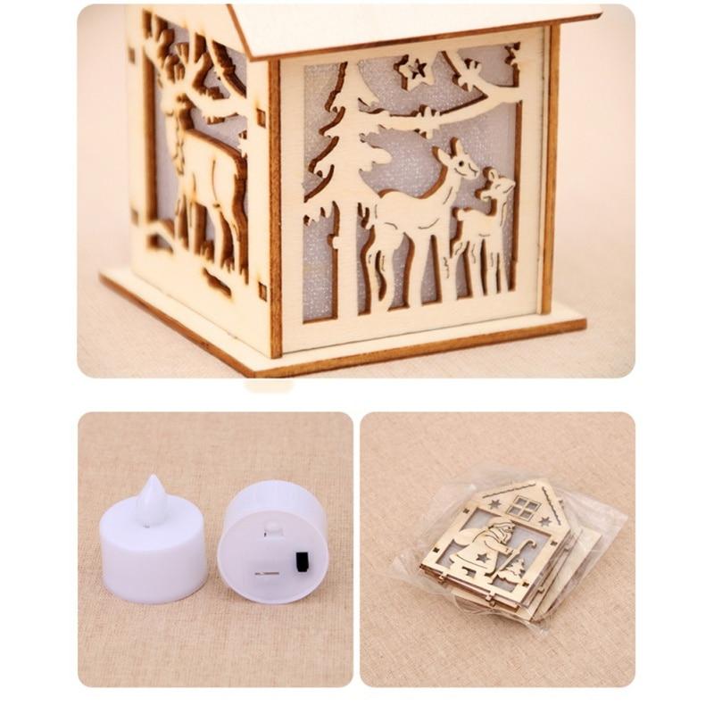 LED Christmas Tree Lights-Wooden House