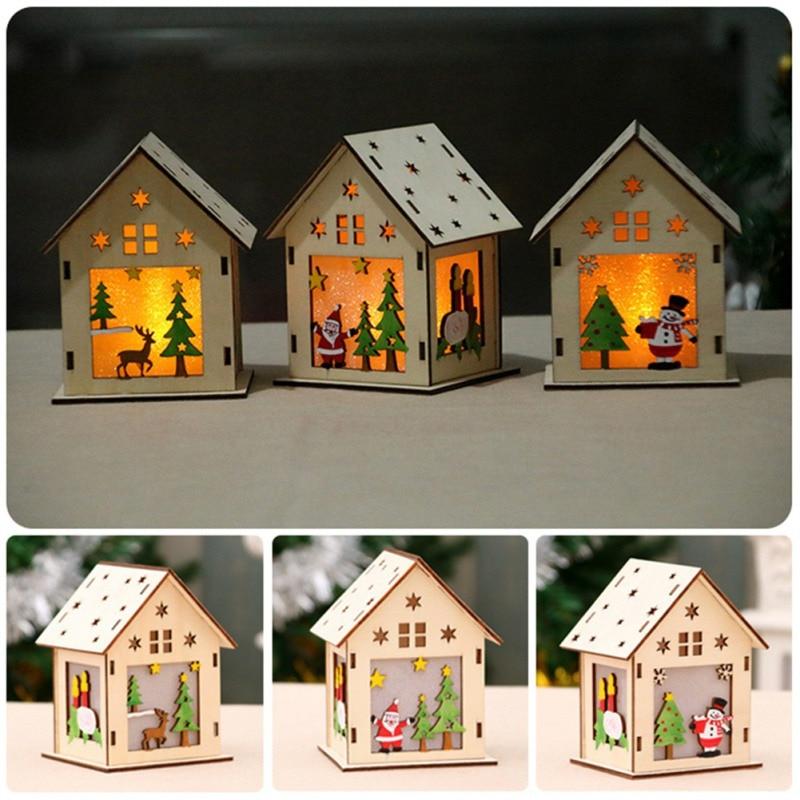 LED Christmas Tree Lights-Wooden House