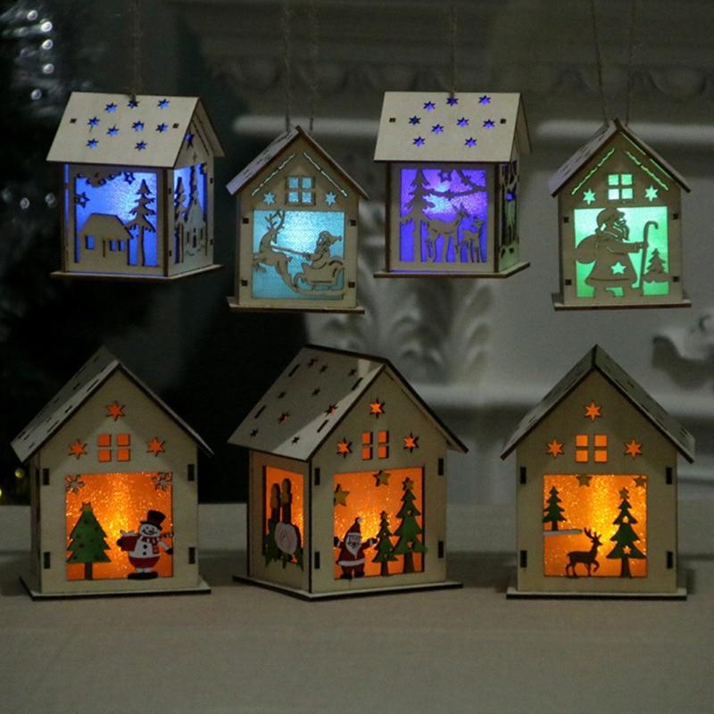LED Christmas Tree Lights-Wooden House