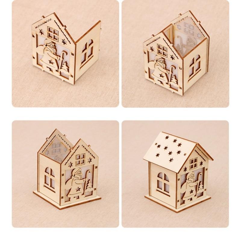 LED Christmas Tree Lights-Wooden House