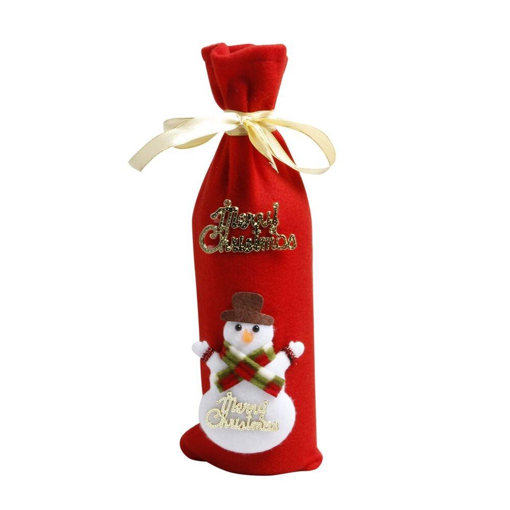 Christmas Wine Bottle Decorations-Bags & Hats