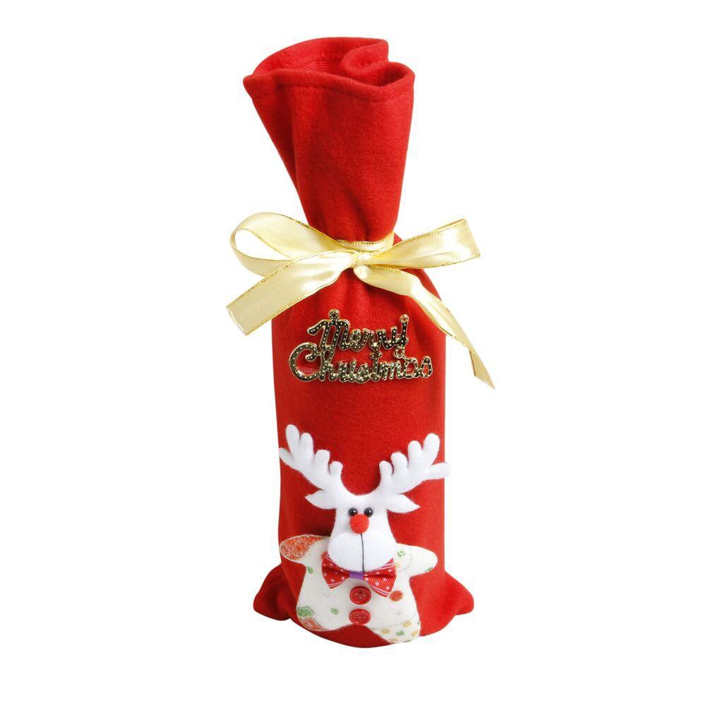 Christmas Wine Bottle Decorations-Bags & Hats