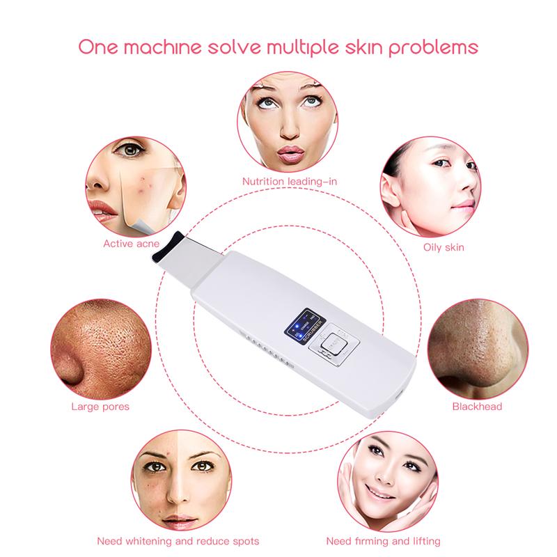 Ultrasonic Skin Scrubber Anti-Aging Facial Cleanser