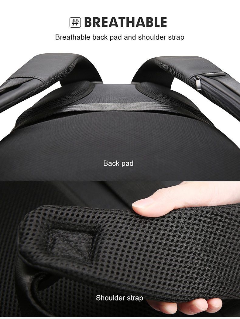 Anti-Thief USB Charging Minimalist Travel Backpack for Men