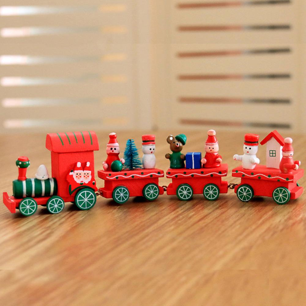 Christmas Wooden Train Set