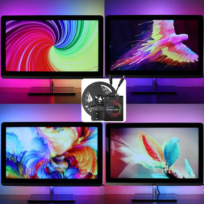 DIY Dream Color Background Lighting Kit for Smart TVs and PC