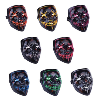 Scary Halloween Party Masks With LED Light