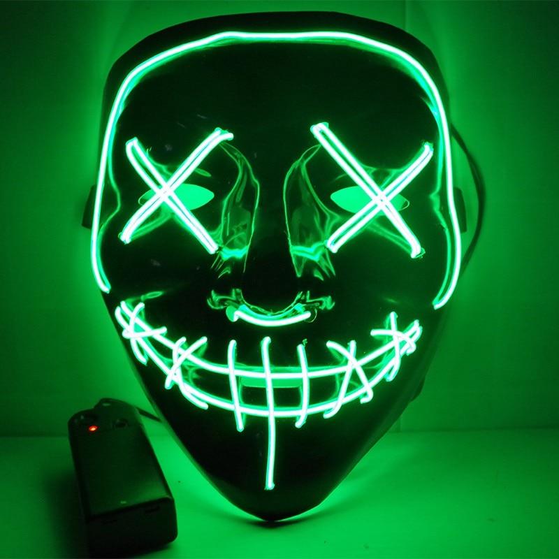 Scary Halloween Party Masks With LED Light