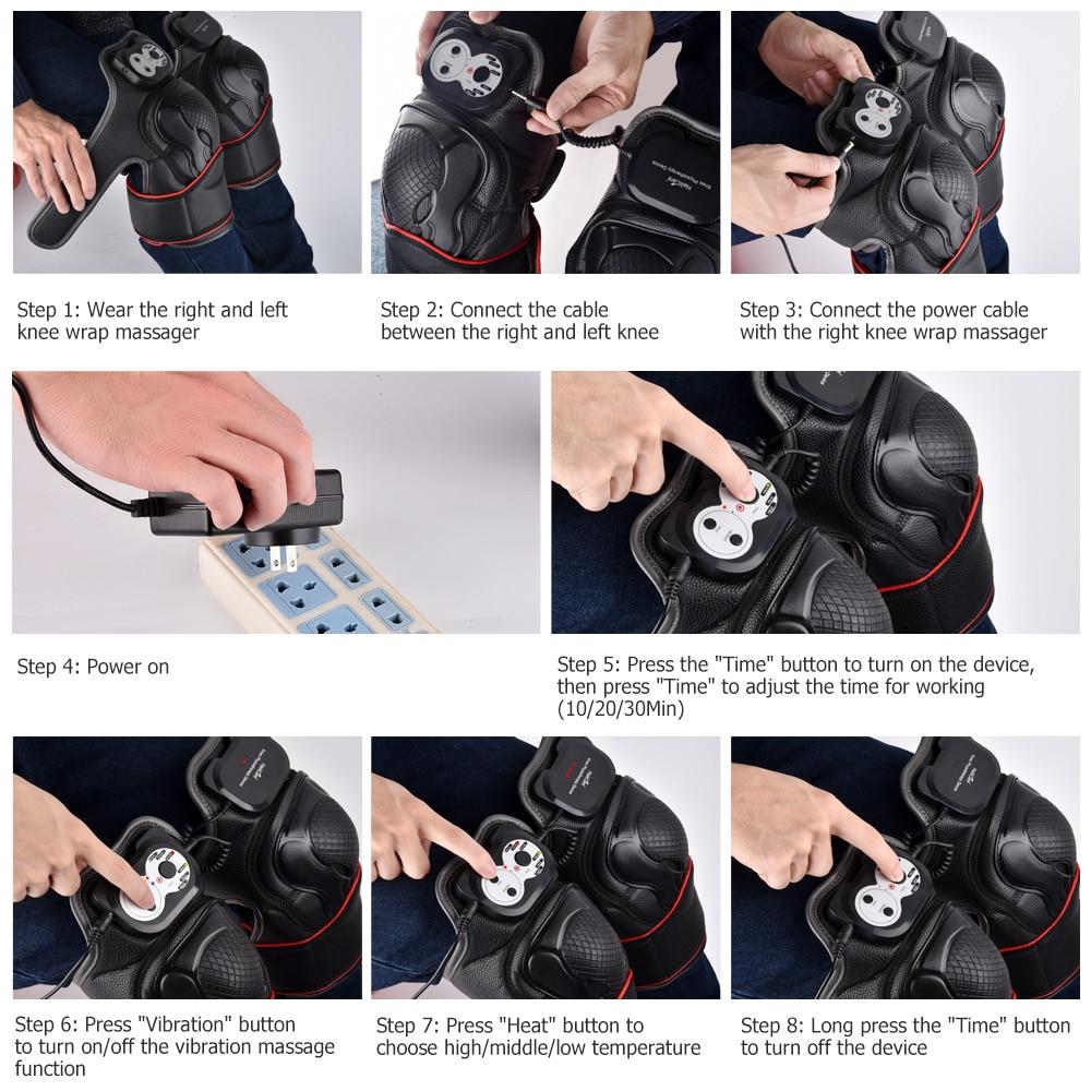 Magnetic Vibration Heating knee Massager For Pain Relief