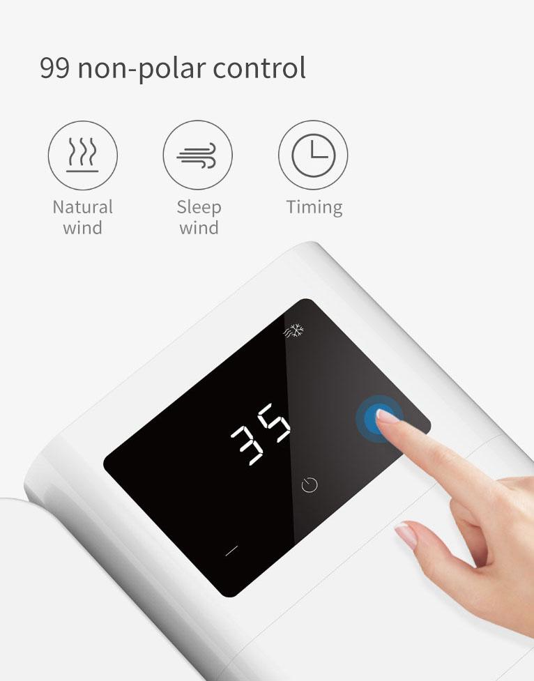 Portable 1 Ltr. Mini AC with Touchscreen and USB Charging