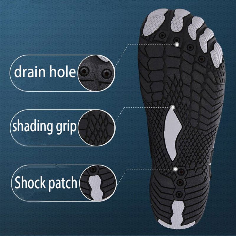 BREATHING DOUBLE BUCKLES UNISEX WATER SHOES