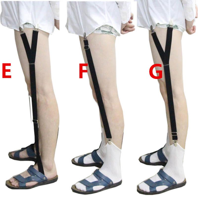 Elastic Adjustable Garters To Eliminate Shirt Crease