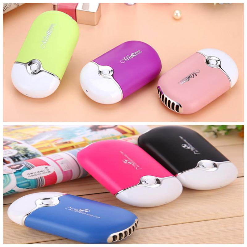 Mini Portable Hand-Held Desk Air Conditioner Fan
