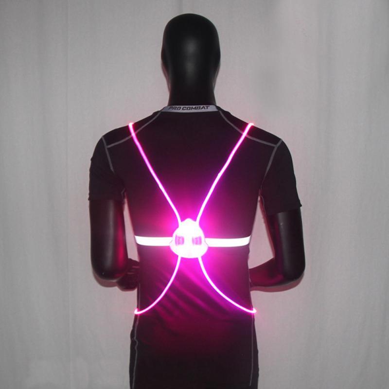 LED Reflective Vest For Night Running Or Cycling