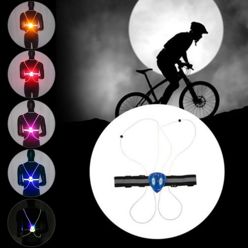 LED Reflective Vest For Night Running Or Cycling