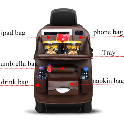 Back Seat Organizer & Folding Table For Your Car