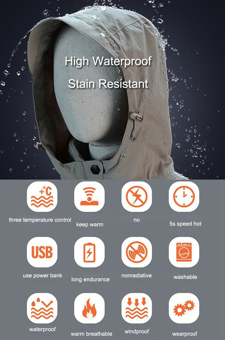 Electric Heated Winter Jacket